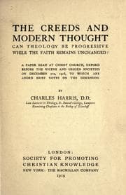 Tapa de The creeds and modern thought