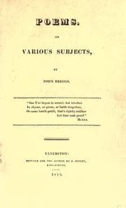 Tapa de Poems on various subjects