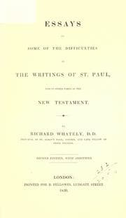 Tapa de Essays on some of the difficulties in the writings of St. Paul
