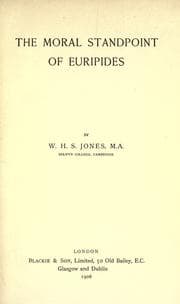 Tapa de The moral standpoint of Euripides