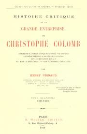Tapa de Histoire critique de la grande entreprise de Christophe Colomb
