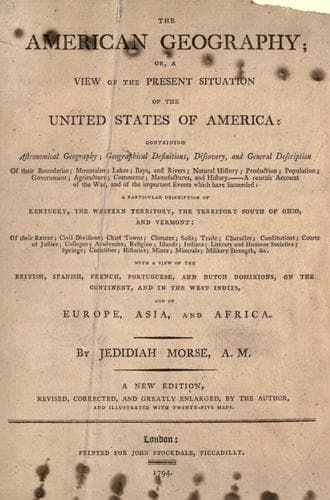 Tapa de The American geography