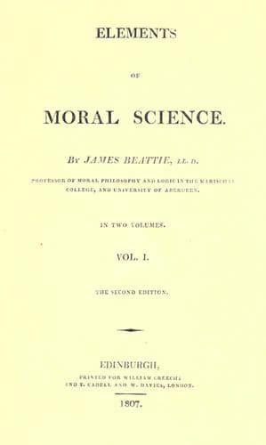 Tapa de Elements of moral science