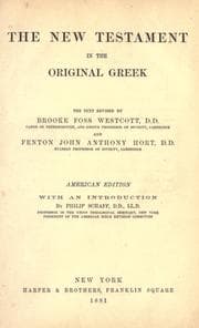Tapa de The New Testament in the original Greek
