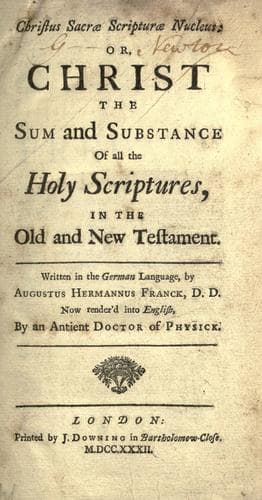 Tapa de Christus sacræ scripturæ nucleus
