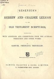 Tapa de Hebrew and Chaldee lexicon to the Old Testament Scriptures