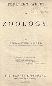 Tapa de Fourteen weeks in zoology
