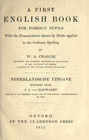 Tapa de First English book for foreign pupils