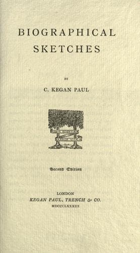 Tapa de Biographical sketches