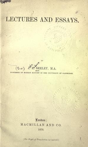 Tapa de Lectures and essays