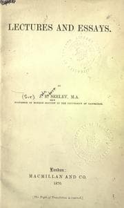 Tapa de Lectures and essays