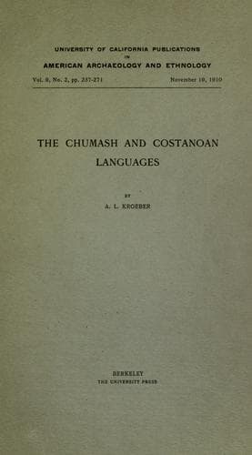 Tapa de The Chumash and Costanoan languages