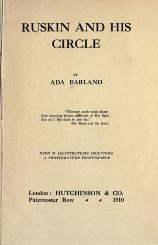Tapa de Ruskin and his circle
