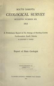 Tapa de A preliminary report on the biology of Harding County, northwestern South Dakota