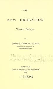 Tapa de The new education