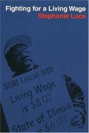 Tapa de Fighting For A Living Wage (ILR Press Book)