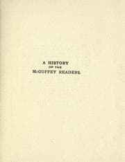 Tapa de A history of the McGuffey readers