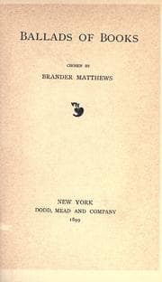 Tapa de Ballads of books
