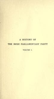 Tapa de History of the Irish Parliamentary party