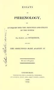 Tapa de Essays on phrenology