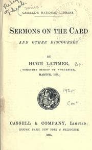 Tapa de Sermons on the Card and Other Discourses