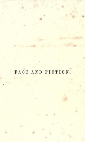 Tapa de Fact and fiction
