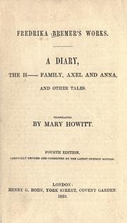 Tapa de A diary, The H----- family, Axel and Anna
