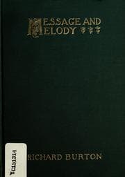 Tapa de Message and melody