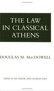 Tapa de The Law in Classical Athens (Aspects of Greek and Roman Life)