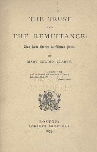 Tapa de The trust and The remittance