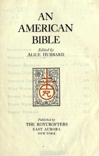 Tapa de An  American Bible