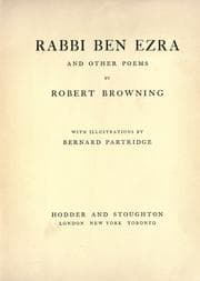 Tapa de Rabbi Ben Ezra and other poems