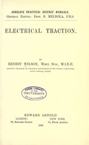 Tapa de Electrical traction