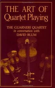 Tapa de The art of quartet playing