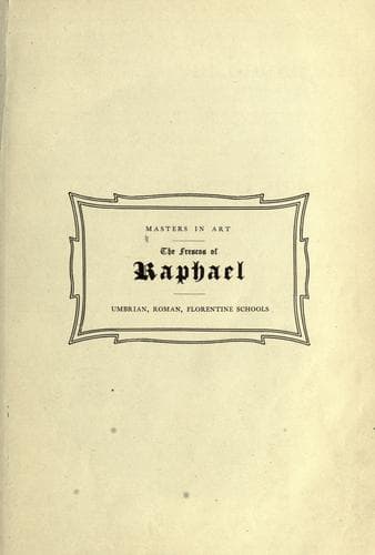 Tapa de Raphael, frescos.