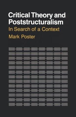 Tapa de Critical theory and poststructuralism