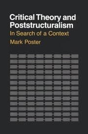 Tapa de Critical theory and poststructuralism
