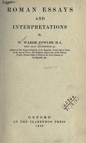 Tapa de Roman essays and interpretations