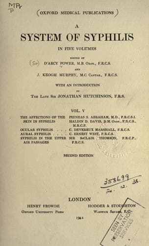 Tapa de system of syphilis