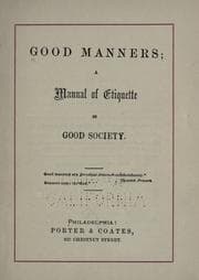 Tapa de Good manners