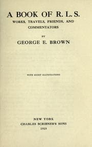 Tapa de A book of R. L. S