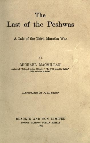 Tapa de The last of the Peshwas