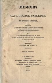 Tapa de Memoirs of Capt. George Carleton, an English officer