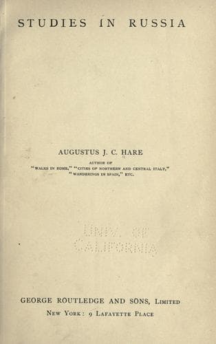 Tapa de Studies in Russia