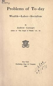Tapa de Problems of to-day, wealth- labor- socialism