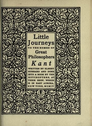 Tapa de Kant