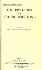 Tapa de The preacher and the modern mind