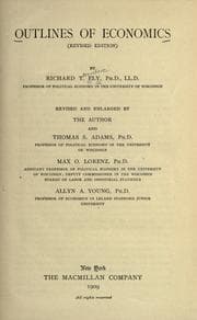 Tapa de Outlines of economics. (Rev. ed.)