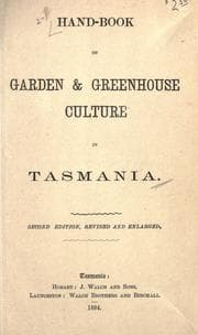 Tapa de Hand-book of garden & greenhouse culture in Tasmania