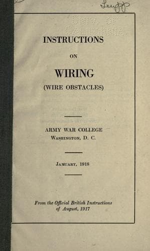 Tapa de Instructions on wiring (wire obstacles)